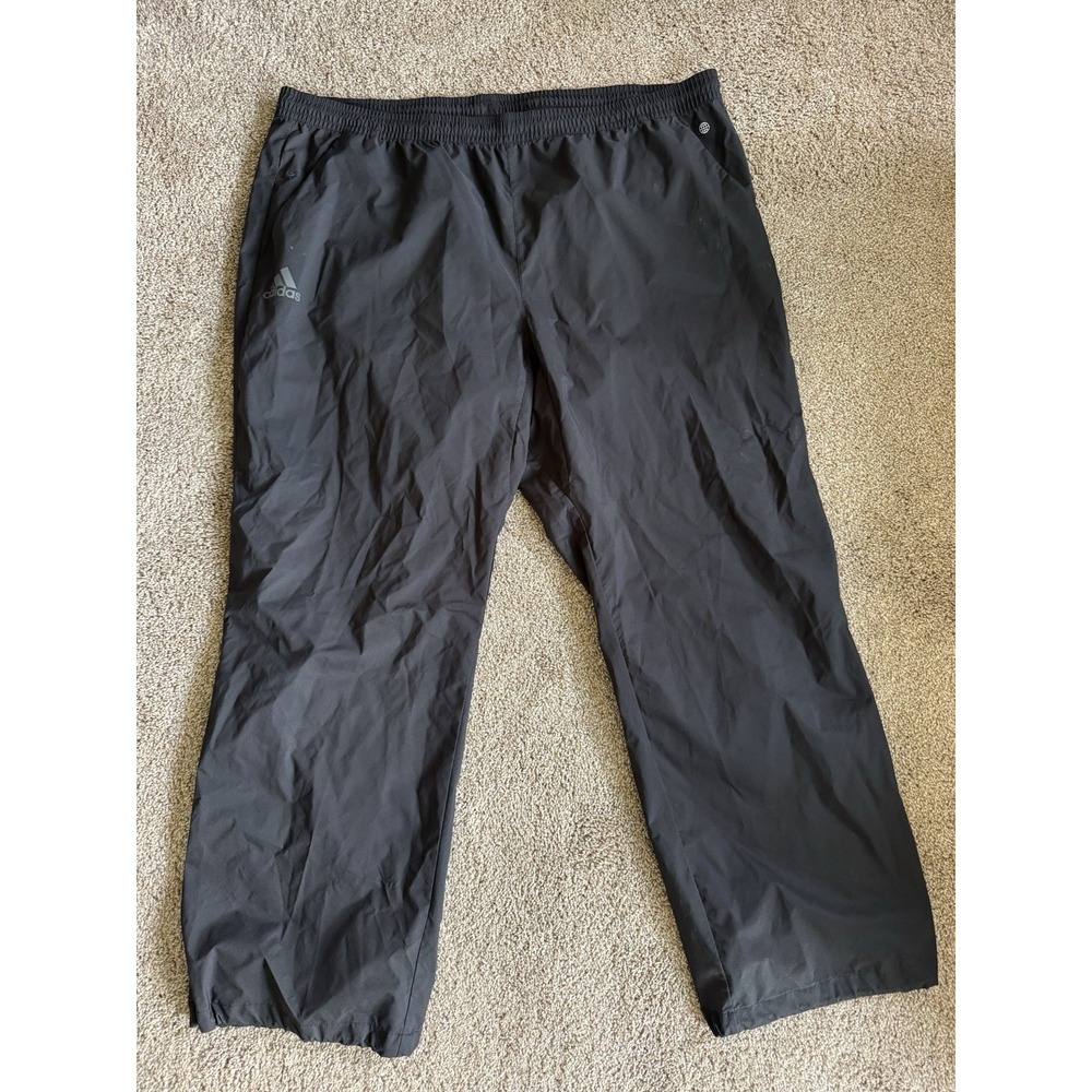 Adidas Men's 2XL Black Packable‎ Windbreaker Track Pants Primegreen Rain Gear